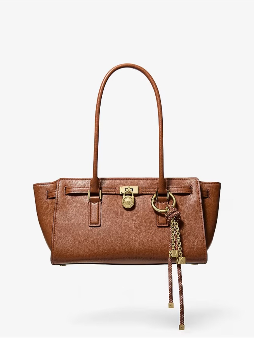 Michael Kors Brown Hamilton Moderne Small Leather Satchel